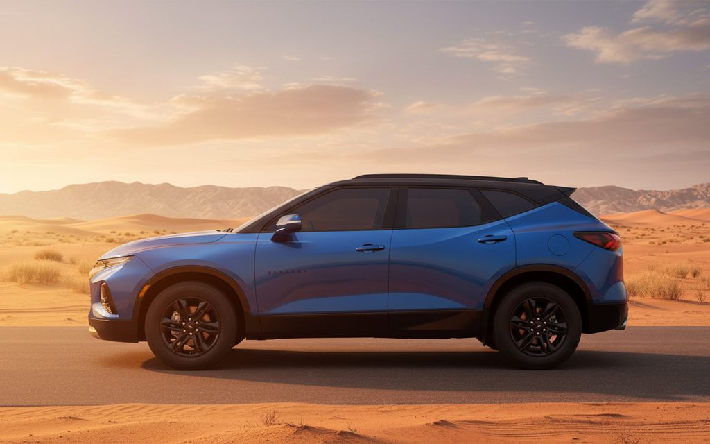 Chevrolet Blazer 2021 Blue side profile