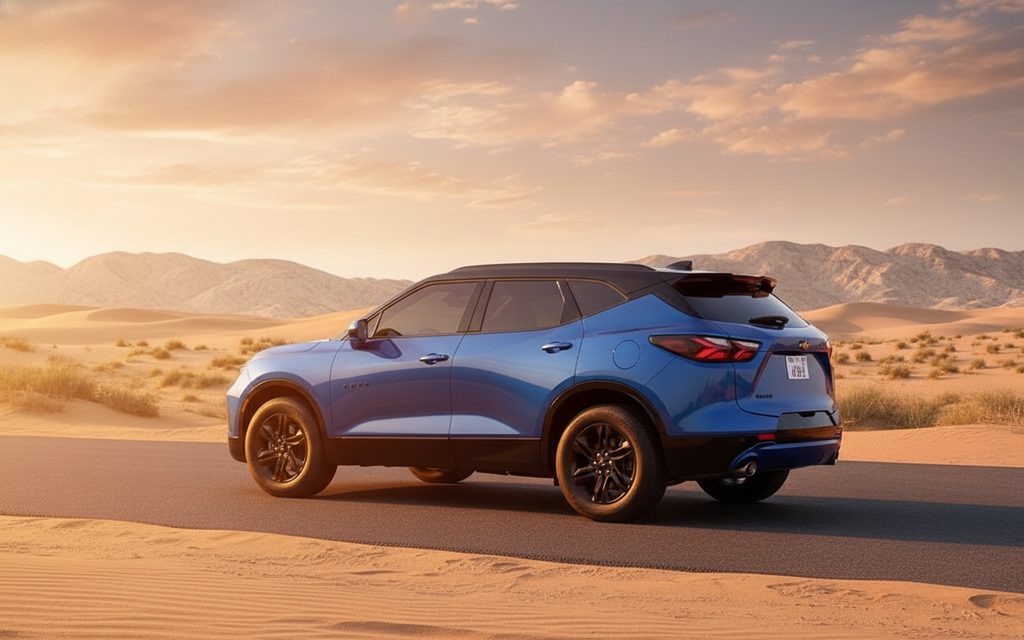 Chevrolet Blazer 2021 Blue parked outdoor scene