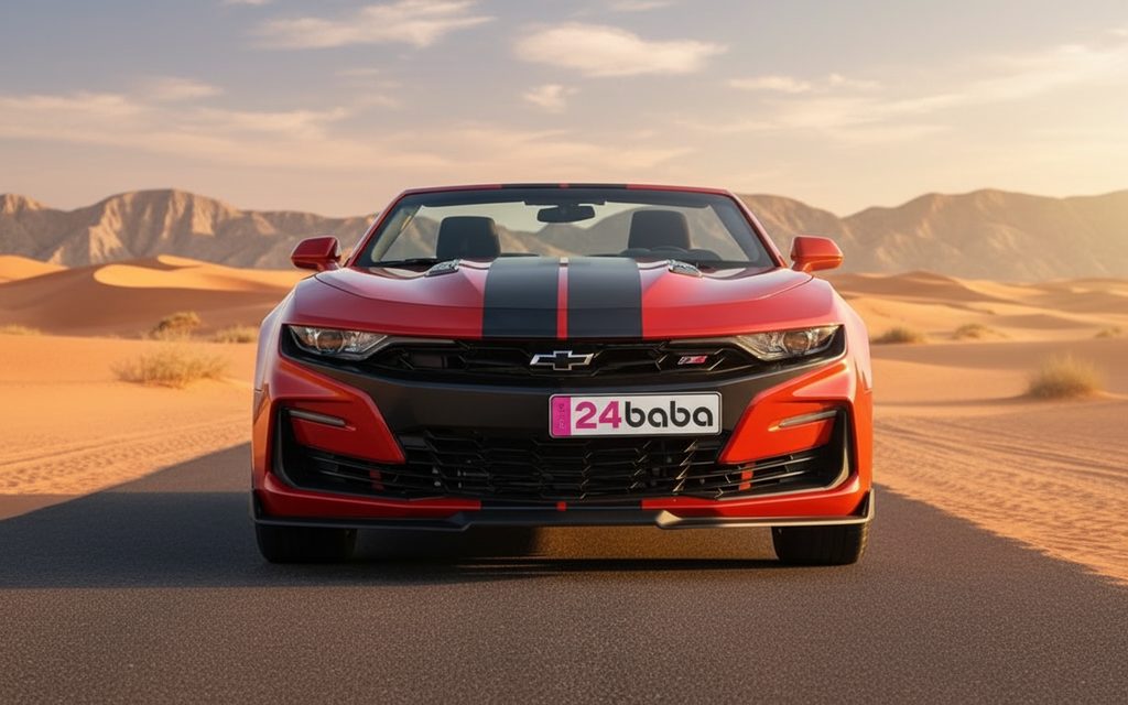 Chevrolet Camaro 2025 Red front view with headlights