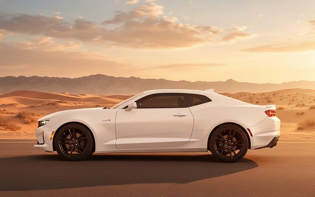 Chevrolet Camaro 2021 White side profile