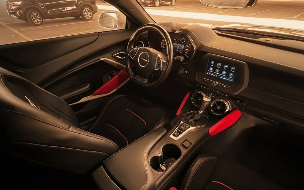 Chevrolet Camaro 2021 interior view showing trim