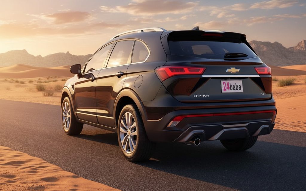 Chevrolet Captiva 2024 Black rear view showing taillights