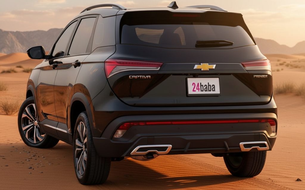 Chevrolet Captiva 2025 Black rear view showing taillights
