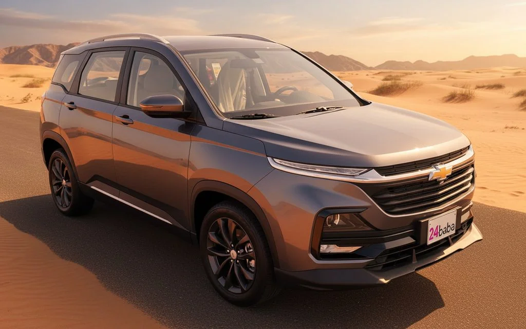 Chevrolet Captiva 2024 Dark Gray front view with headlights