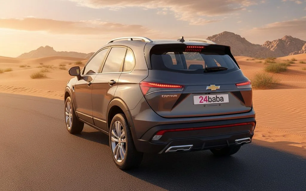 Chevrolet Captiva 2024 Dark Gray rear view showing taillights