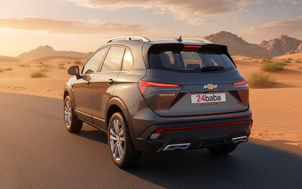 Chevrolet Captiva 2024 Dark Gray rear view showing taillights