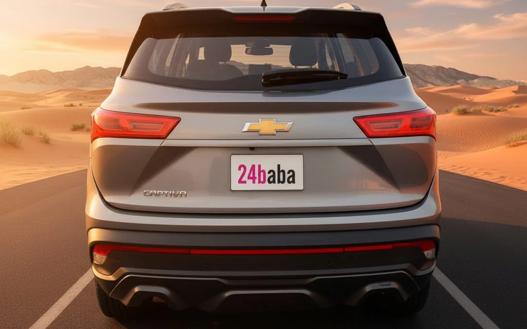 Chevrolet Captiva 2021 Silver rear view showing taillights