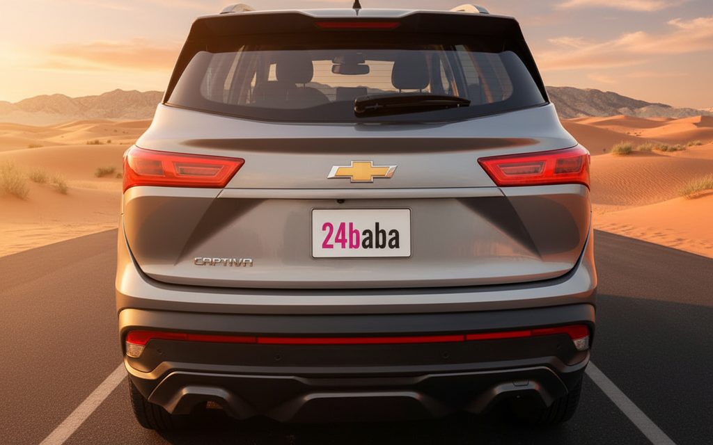 Chevrolet Captiva 2021 Silver rear view showing taillights