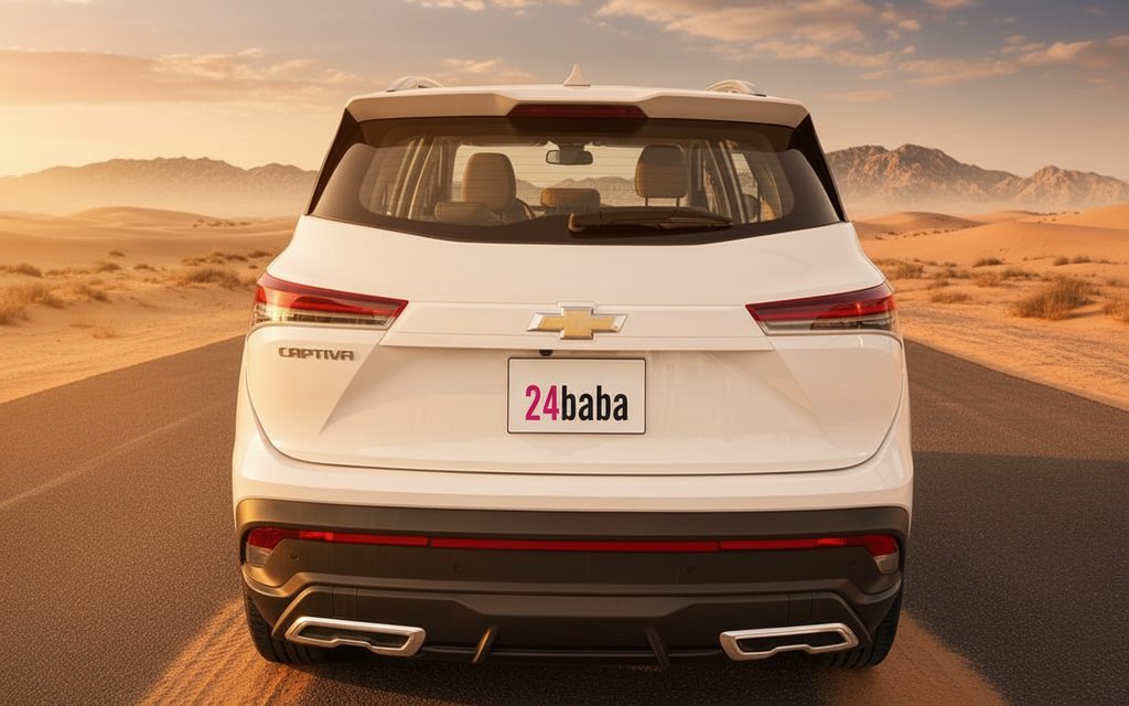 Chevrolet Captiva 2025 White rear view showing taillights