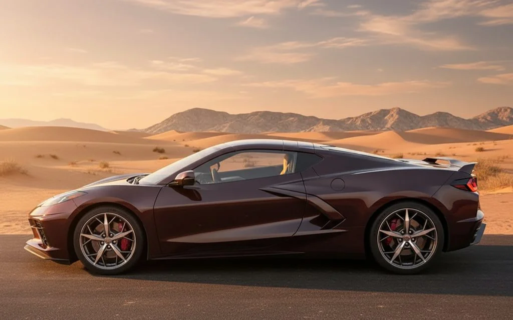 Chevrolet Corvette 2023 Brown side profile