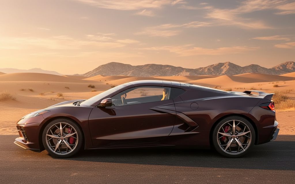 Chevrolet Corvette 2023 Brown side profile