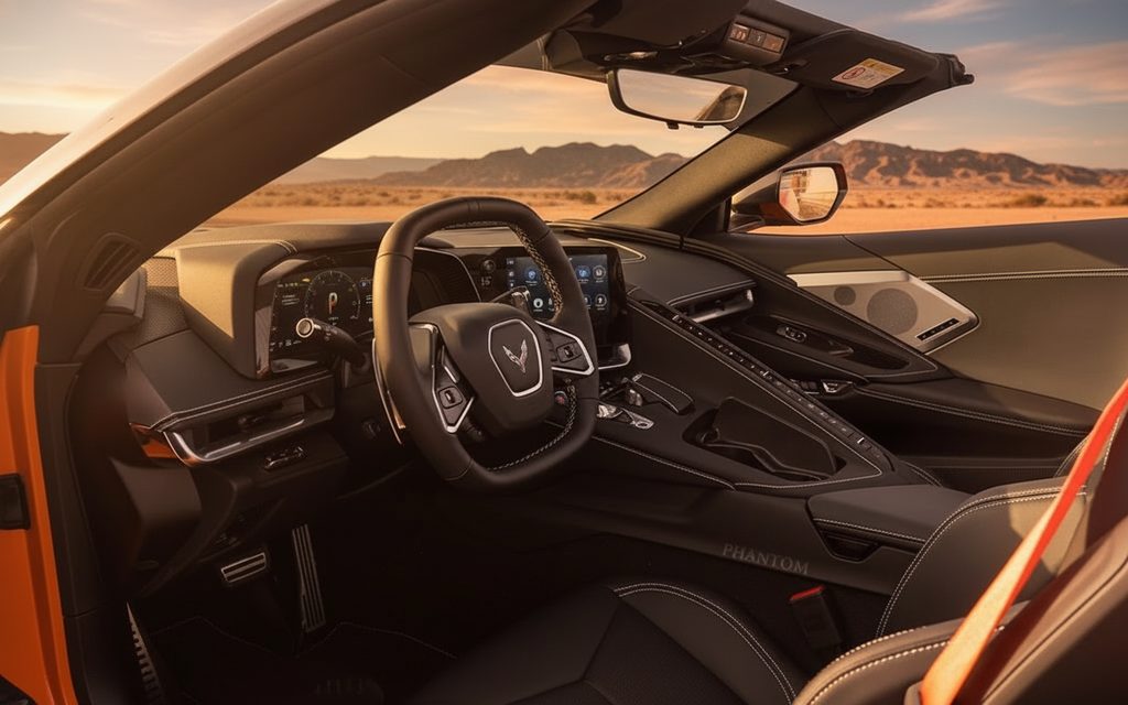 Chevrolet Corvette 2022 interior view showing trim