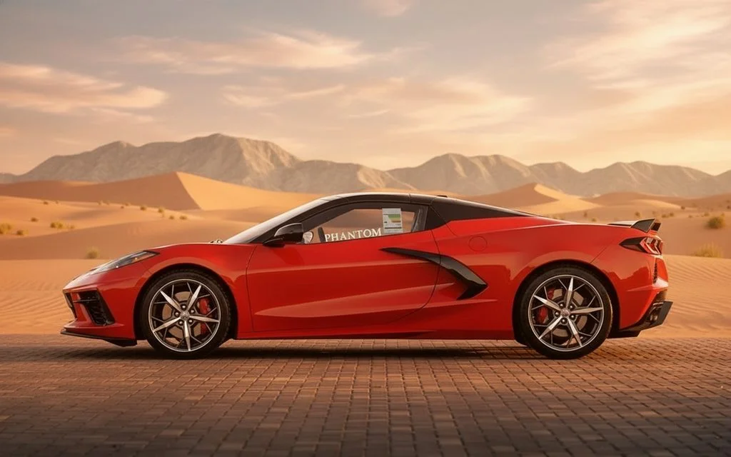 Chevrolet Corvette 2023 Red side profile