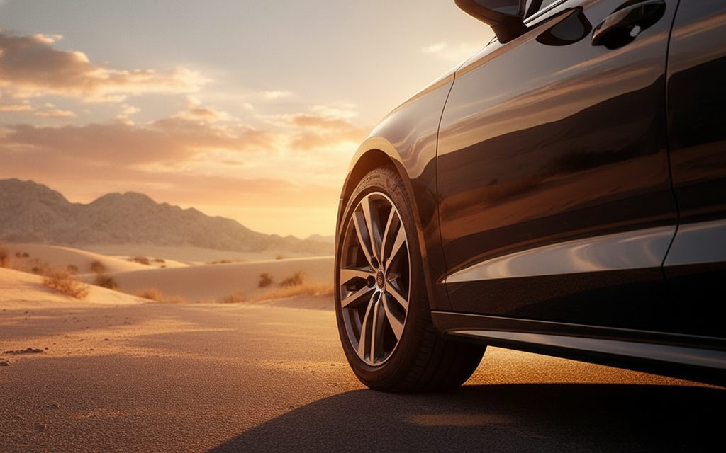 Audi A6 2023 alloy wheel close up