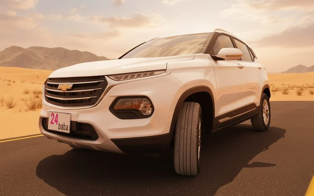 Chevrolet Groove 2025 White front view with headlights