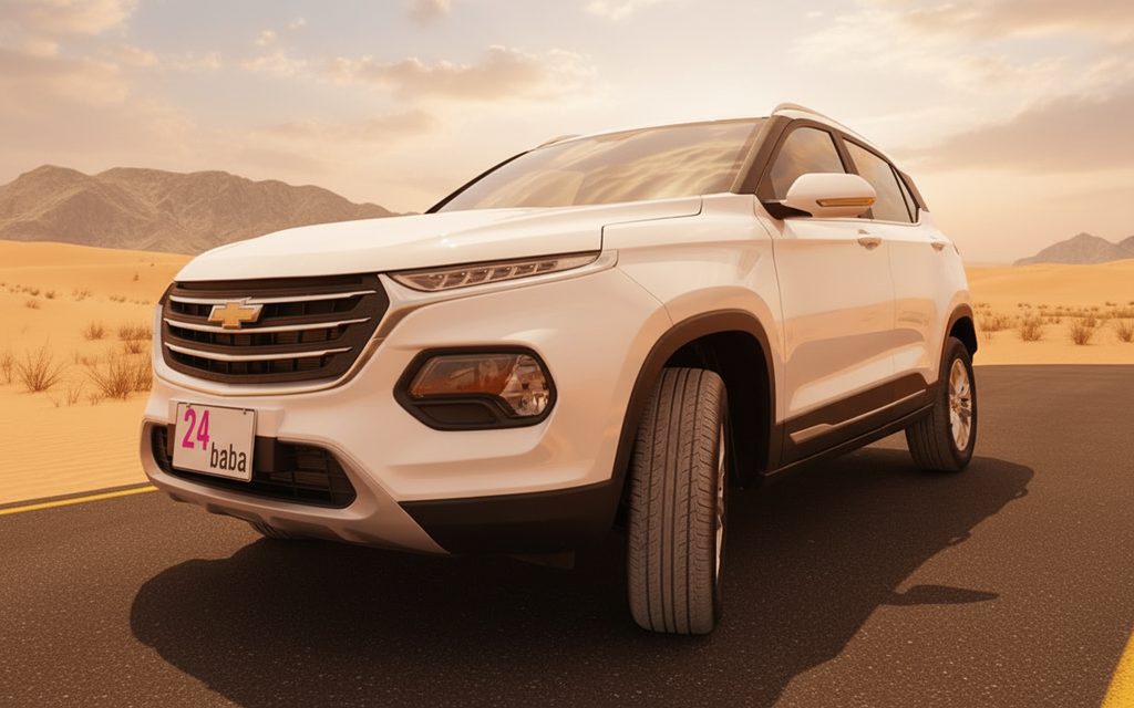 Chevrolet Groove 2025 White front view with headlights