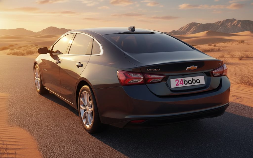 Chevrolet Malibu 2020 Black rear view showing taillights