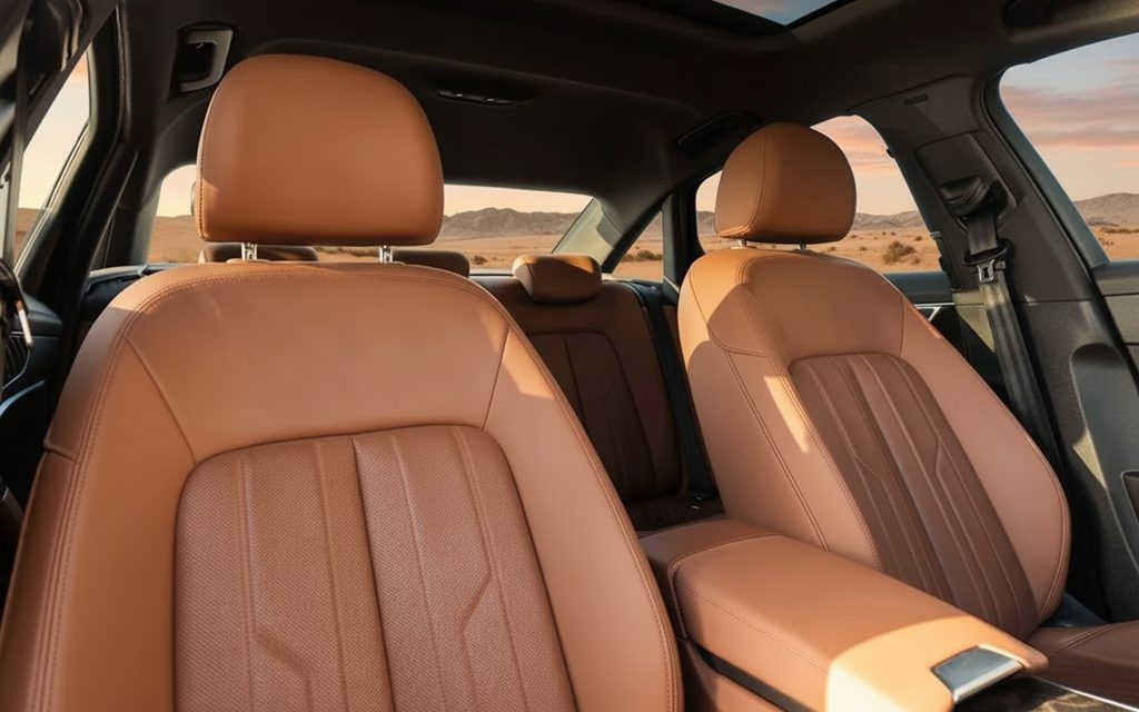 Audi A6 2021 leather seats and cabin – rental in Dubai