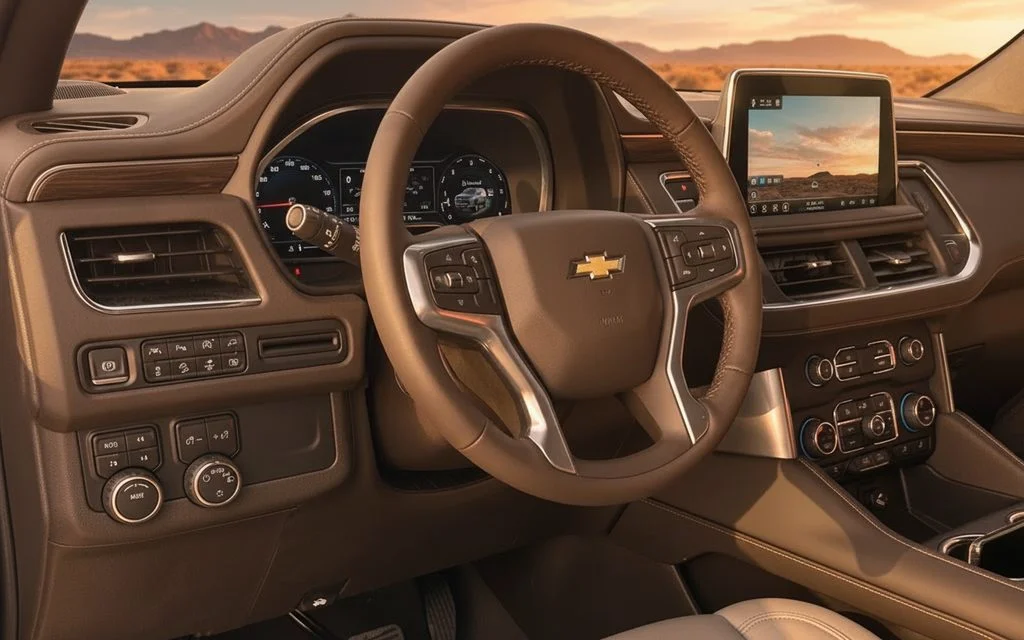 Chevrolet Tahoe 2023 interior view showing trim