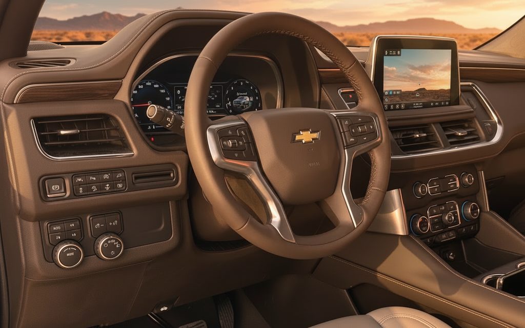 Chevrolet Tahoe 2023 interior view showing trim