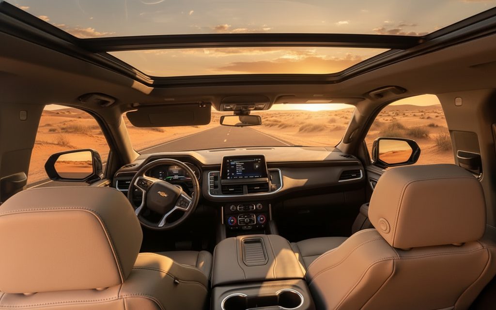 Chevrolet Tahoe 2023 interior view showing trim