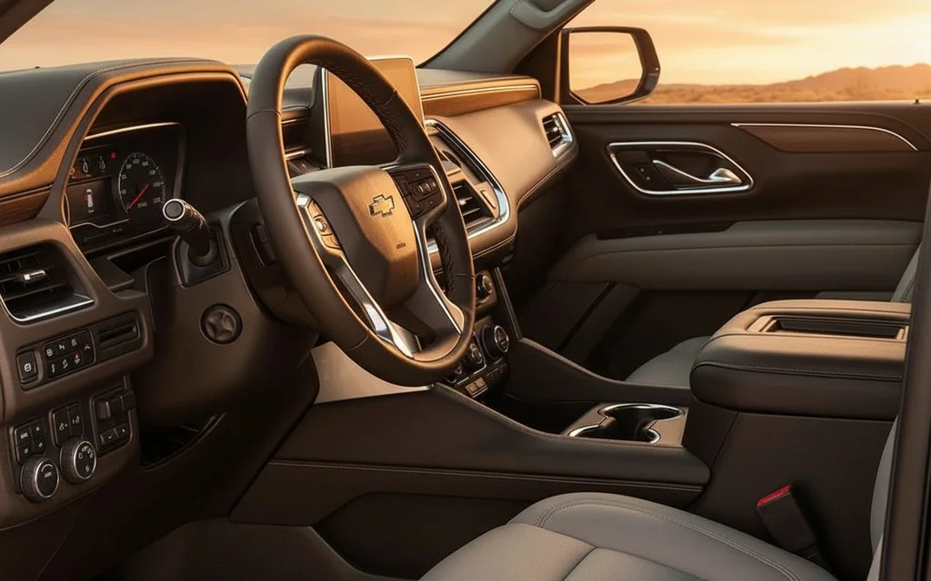 Chevrolet Tahoe 2024 interior view showing trim