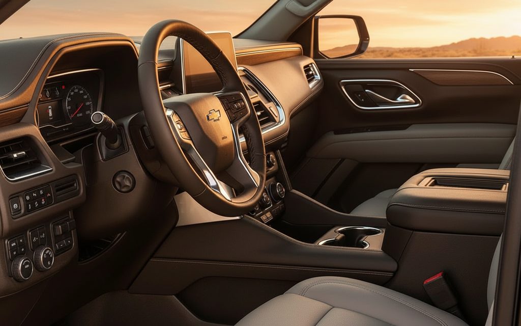 Chevrolet Tahoe 2024 interior view showing trim