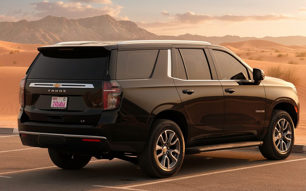 Chevrolet Tahoe 2024 Black rear view showing taillights