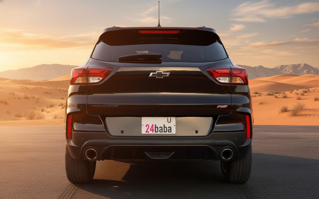 Chevrolet Trailblazer 2021 Black rear view showing taillights