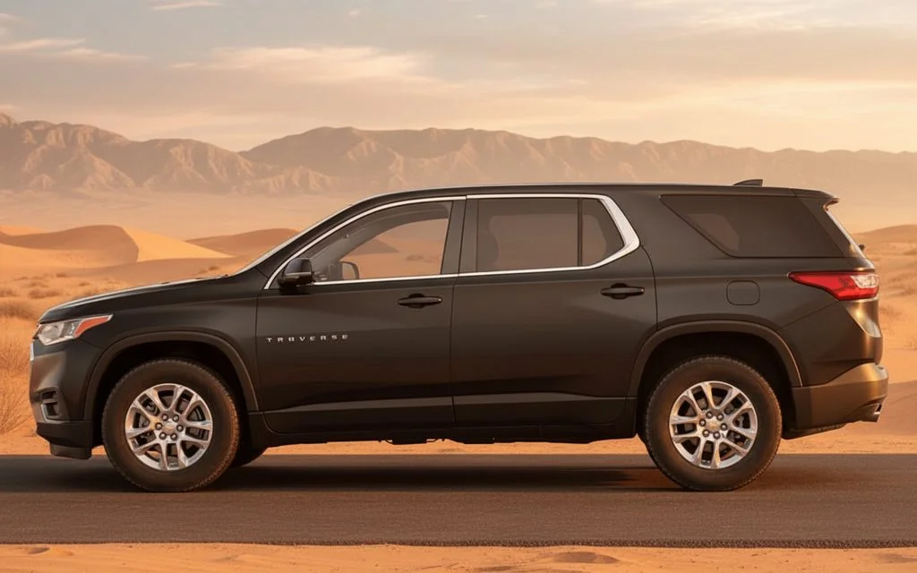 Chevrolet Traverse 2020 Black side profile