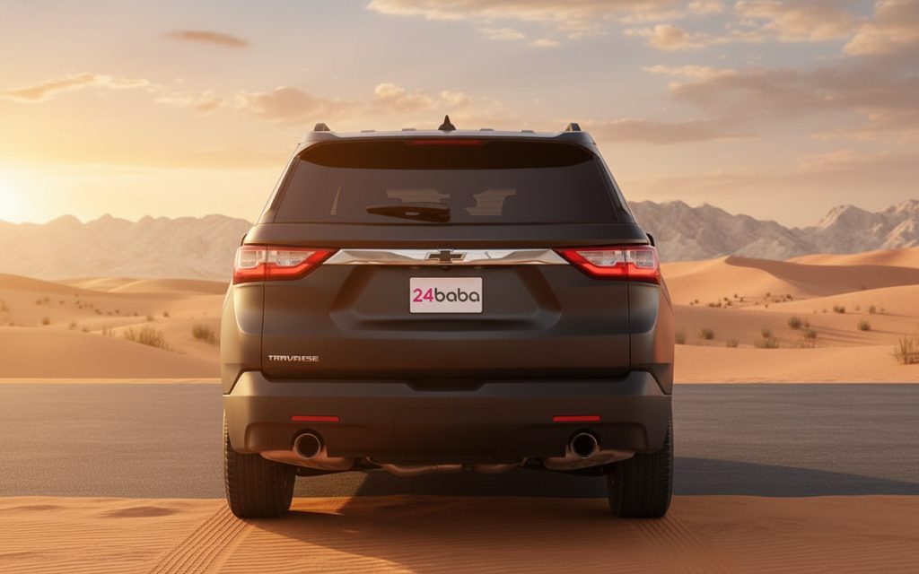 Chevrolet Traverse 2020 Black rear view showing taillights