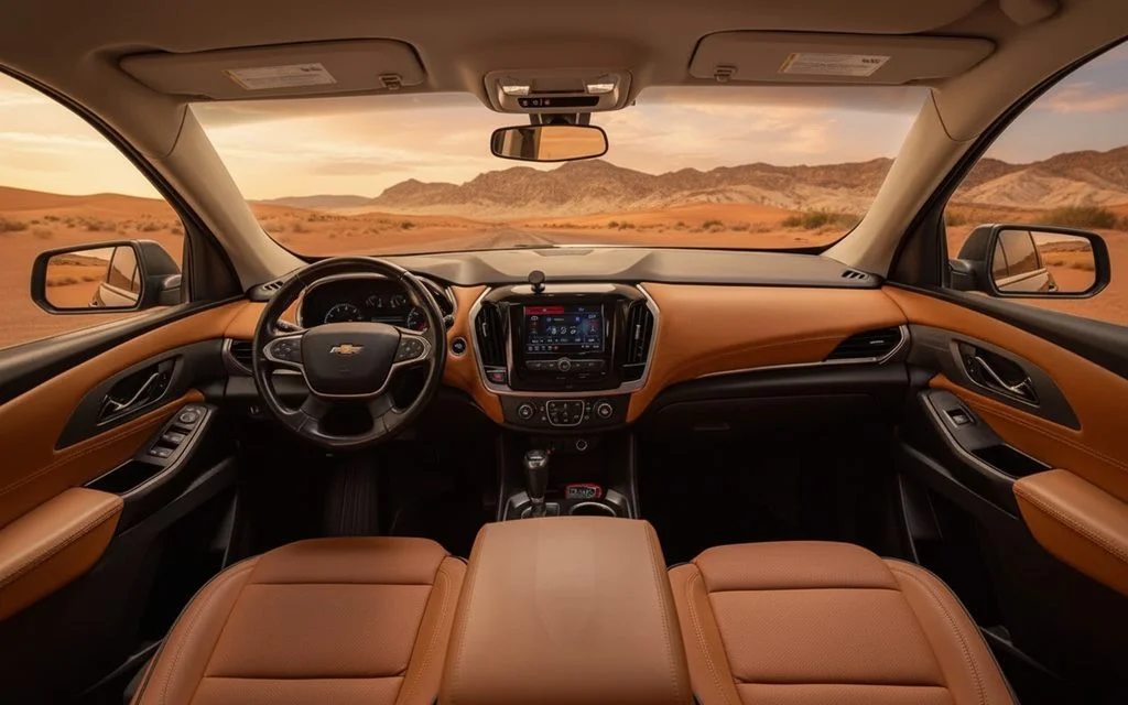 Chevrolet Traverse 2020 interior view showing trim