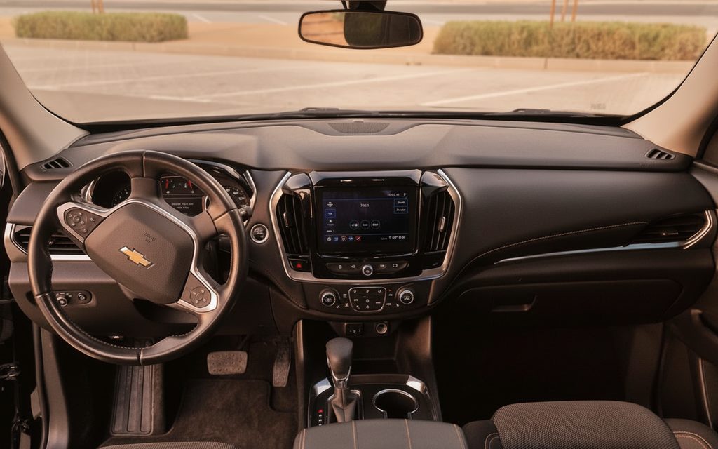Chevrolet Traverse 2021 interior view showing trim