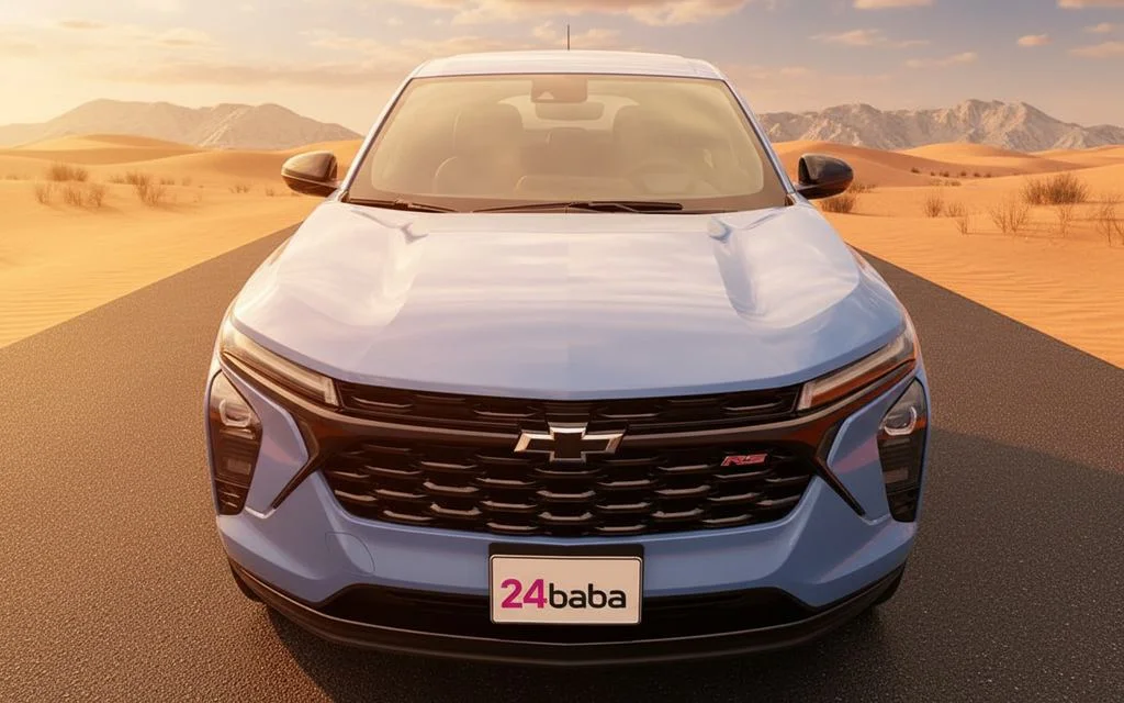 Chevrolet Trax 2024 Blue front view with headlights