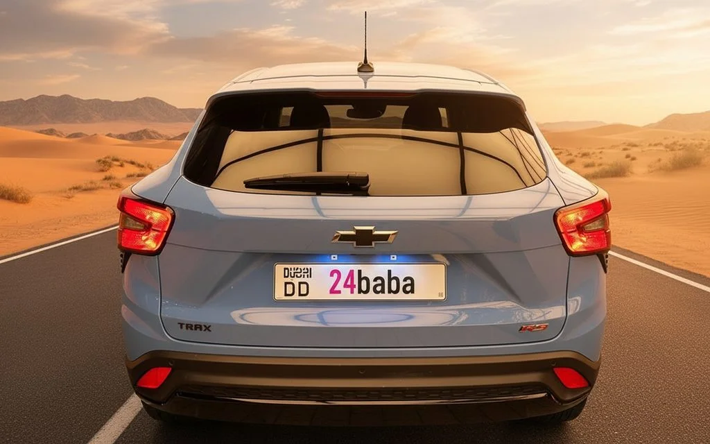 Chevrolet Trax 2024 Blue rear view showing taillights