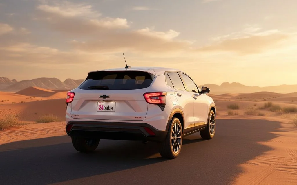 Chevrolet Trax 2025 White rear view showing taillights