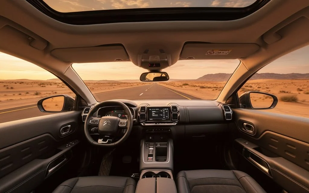 Citroen C5 2023 interior view showing trim