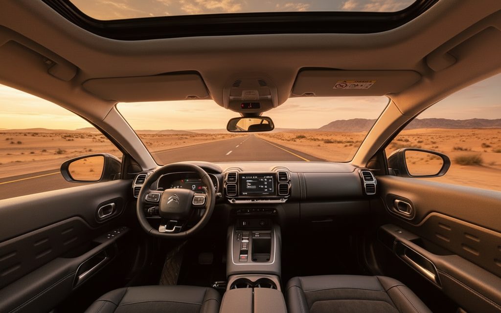 Citroen C5 2023 interior view showing trim