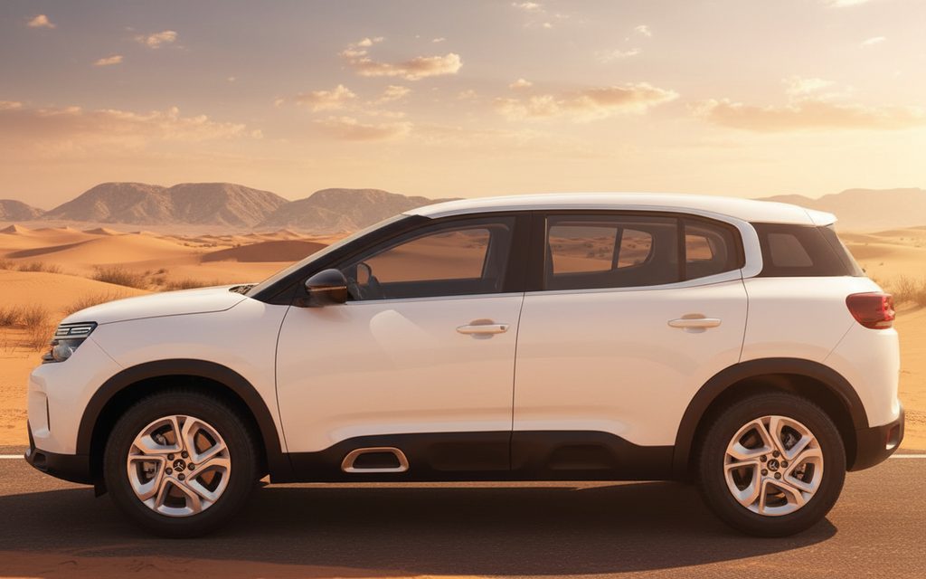 Citroen C5 2023 White side profile