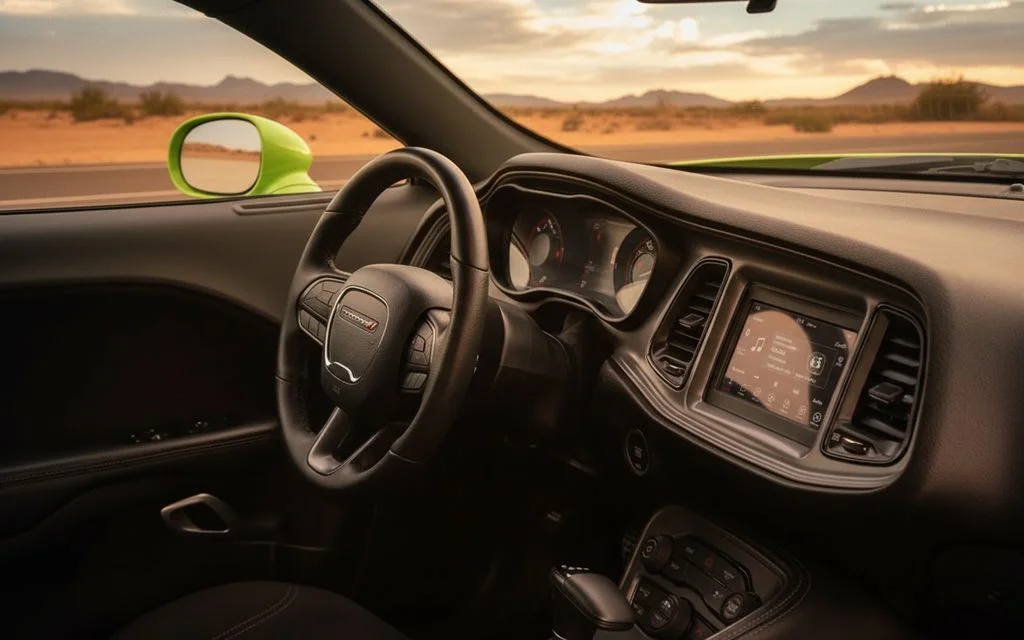 Dodge Challenger 2025 interior view showing trim