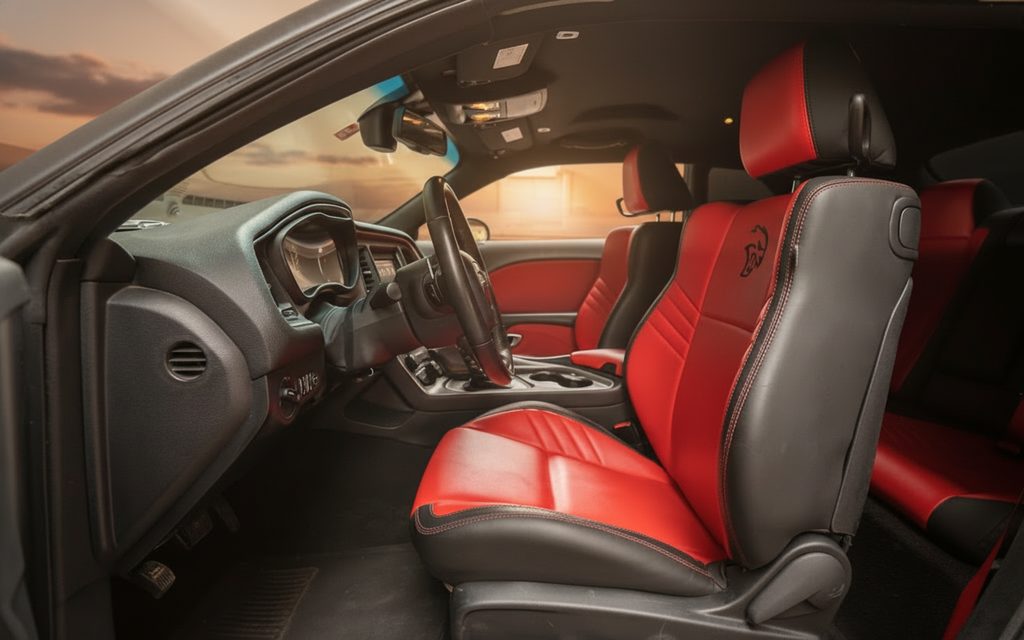 Dodge Challenger 2025 leather seats and cabin