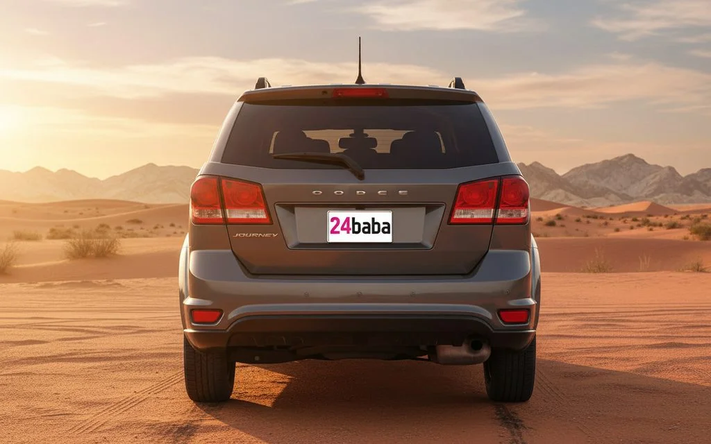 Dodge Journey 2025 Grey rear view showing taillights