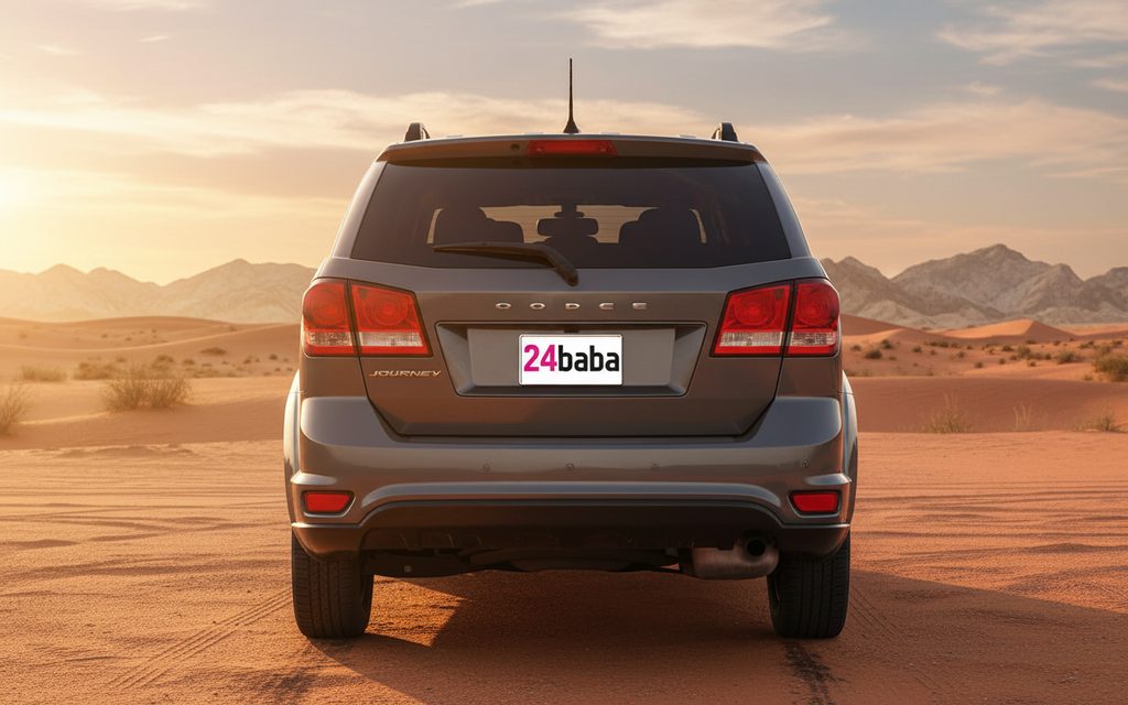 Dodge Journey 2025 Grey rear view showing taillights