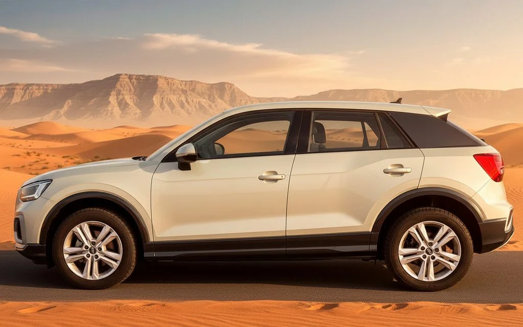 Audi Q2 2024 Grey side profile