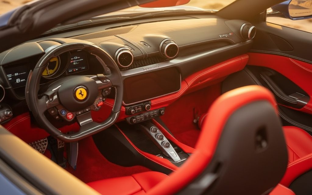 Ferrari Portofino 2022 interior view showing trim