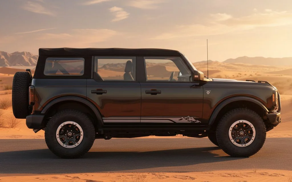Ford Bronco 2022 Black side profile
