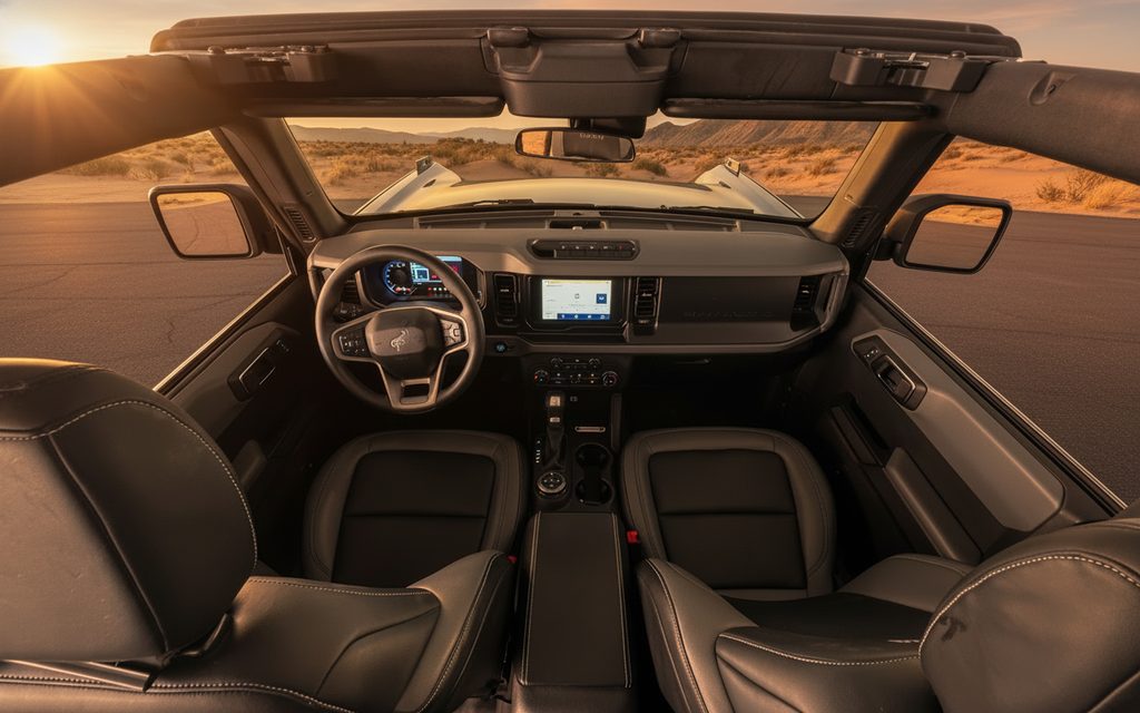 Ford Bronco 2022 dashboard and infotainment