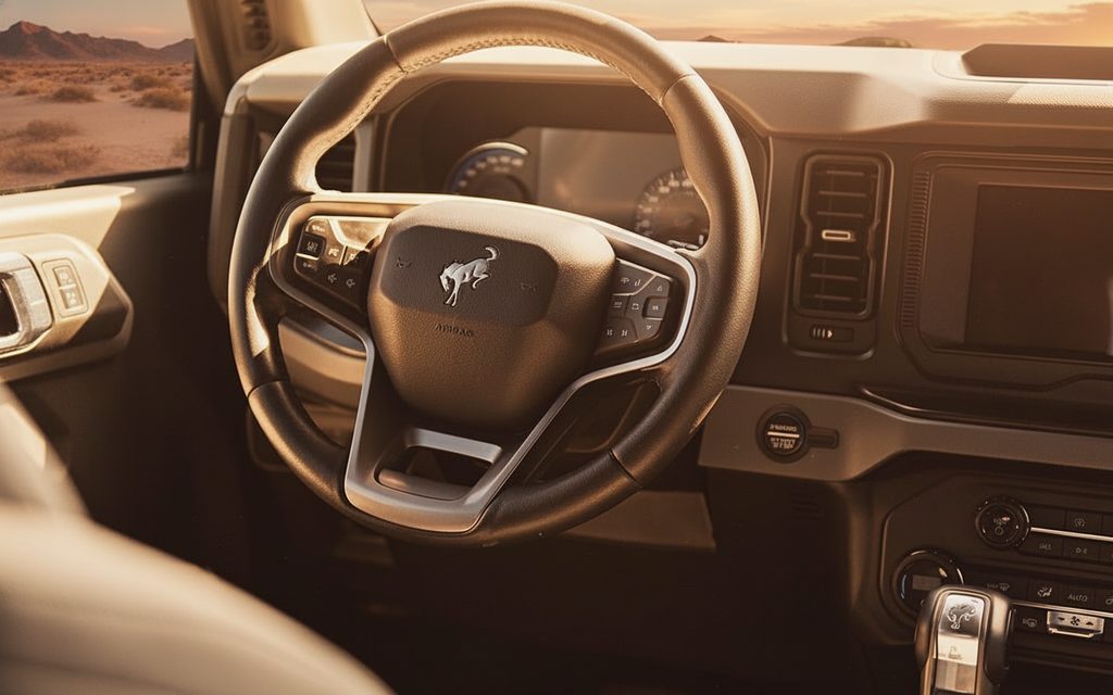 Ford Bronco 2021 interior view showing trim