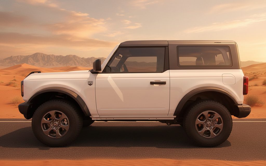 Ford Bronco 2021 White side profile