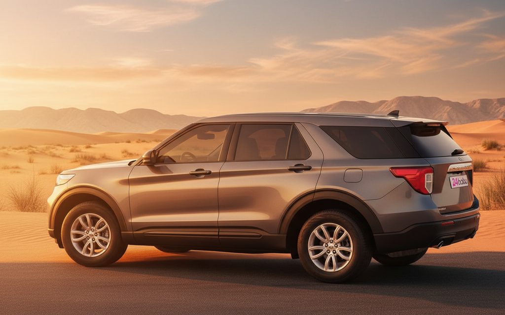 Ford Explorer 2021 Grey side profile